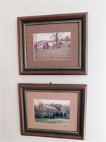 Matted and framed photographs by Ted Cooper, 12