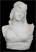 Carved Marble Bust of a Woman