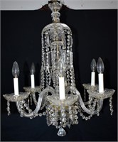 Cross and Olive Crystal Chandelier Made in Austria