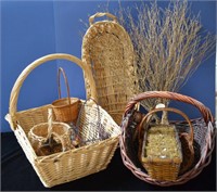 Large Selection of Baskets and two branches