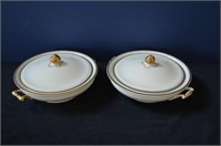 Pair of Johnson Bros. Covered Vegetable Dishes