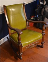 Antique Tiger Oak Rocking Chair