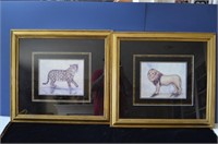 Beautiful Custom Matted Tiger and Leopard Prints