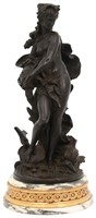 Auguste Moreau Figural Bronze Aphrodite