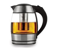 Brentwood 1.8l Glass Electric Kettle With Tea
