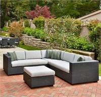 Monaco 4pc Wicker Sectional Set