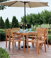 Havana Solid Teak 7 Pc  Patio  Set