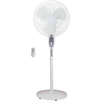 16in White Stand Fan - Oscillating
