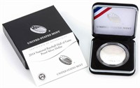 Coin 2014 Baseball Hall of Fame Silver $ with Box