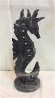 Nice Marble Seahorse Statue! S6H