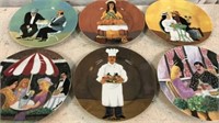 6 Guy Buffet Collectible Plates Y5C