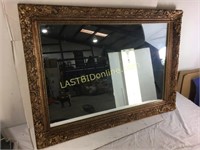 Large Bronze patina Frame mirror