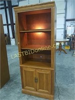 Wooden Broyhill lighted cabinet #2