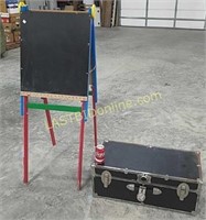 Storage trunk and children's easel