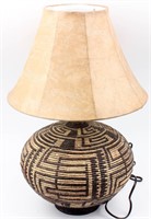 Contemporary Basket Weave Lamp