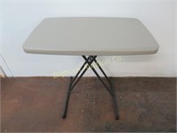 Folding Table 19" x 30" Adjustable Height