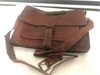 New leather bag with strap