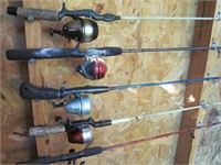 5 Fishing Rods & Reels