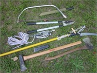 Limb Saw, Axes, Block & Tackle, Loppers, Machete