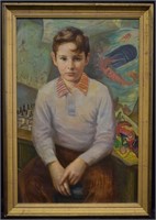 1959 Irwin D. Hoffman Portrait of a Boy O/C