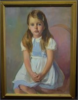 1958 Irwin D. Hoffman Portrait of a Girl O/C