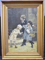 P. Stainforth Victorian Beggar Children O/C