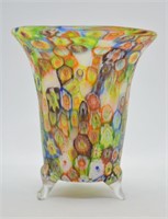 Antique Italian Art Glass Millefiori Vase