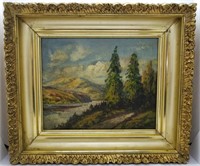 1929 E. Josephine Holgate O/C Landscape Painting
