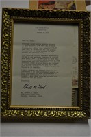Gerald Ford Signed Letter & Envelope