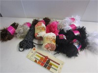 Yarn, fun fir, & crochet hook selection