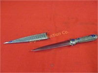 Dagger w/ Metal Scabbard 13" Overall Length