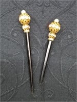 Set of 2 hair sticks/pins