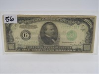 1934A $1000 FEDERAL RESERVE NOTE, CLEVELAND,