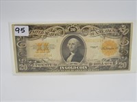 1922 $20 GOLD CERTIFICATE, K86160524