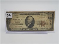 1929 $10 NATIONAL CURRENCY "FIRST NATIONAL