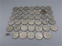 LOT, (40) 1964 KENNEDY HALF DOLLARS