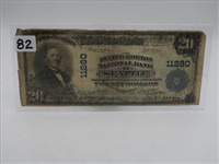 1902 $20 NATIONAL CURRENCY "THE DEXTER HORTON