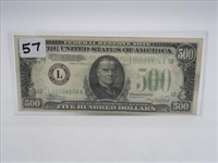 1934A $500 FEDERAL RESERVE NOTE, MCKINLEY,