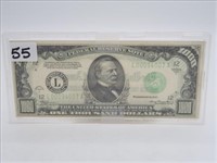 1934A $1000 FEDERAL RESERVE NOTE, CLEVELAND