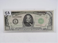 1934A $1000 FEDERAL RESERVE NOTE, CLEVELAND