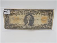 1922 $20 GOLD CERTIFICATE, K54171333