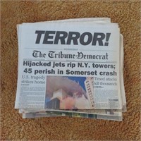 Newspapers from 911 & Clinton's Impeachment
