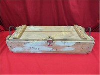 Wooden Ammo Box Approx. 32" x 12" x 7" tall