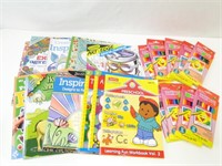 Assortment of Coloring Books w Colored Pencils