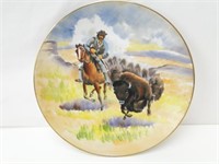 Hand Painted Southwestern Buffalo Plate