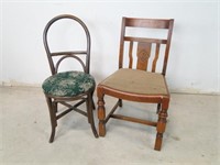 Two Vintage Side Chairs