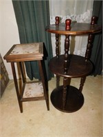 2 Small Wooden Tables