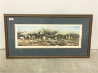 Framed and double matted southern print