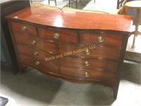 Wooden 9 drawer Dixie dresser without a mirror