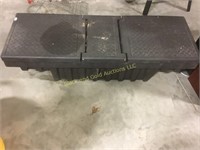Plastic tool box for truck bed